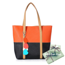 Couleurs assorties Commuting Style Fashion Shopping Tote Bag Cestbella Cadeaux spéciaux